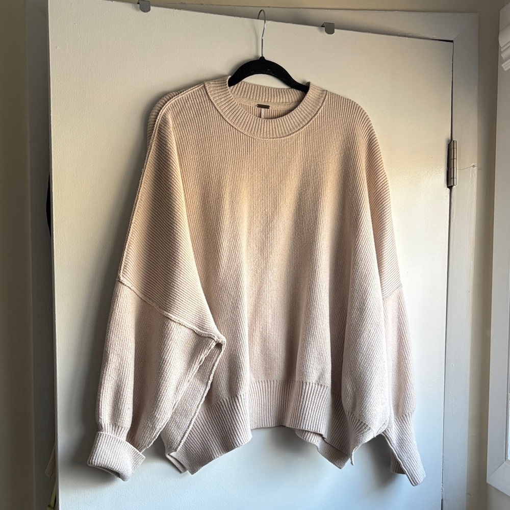 Free People Cream Easy Street Tunic